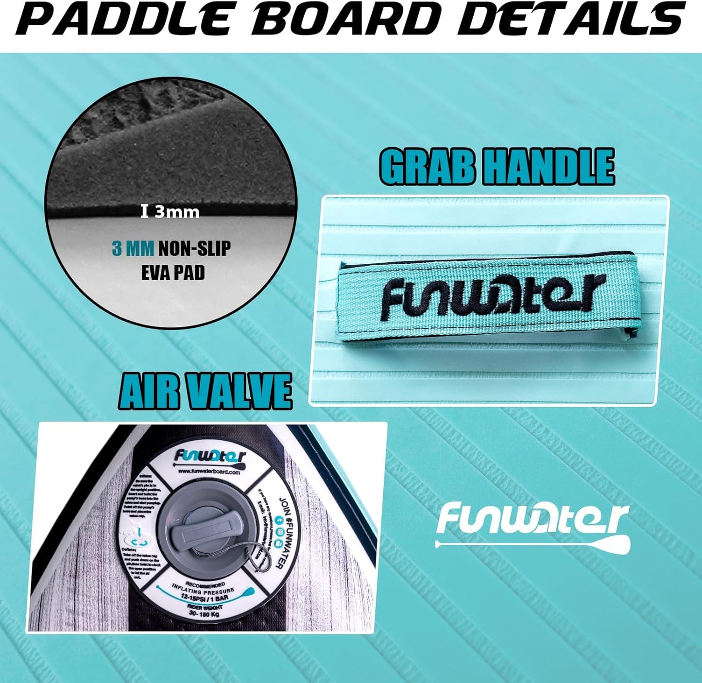 Inflatable Stand Up Paddle Board 10'6"/11"/11'6" – Wide, Ultra-Stable SUP for Adults & Families | Kayak Seat + Full Accessory Kit