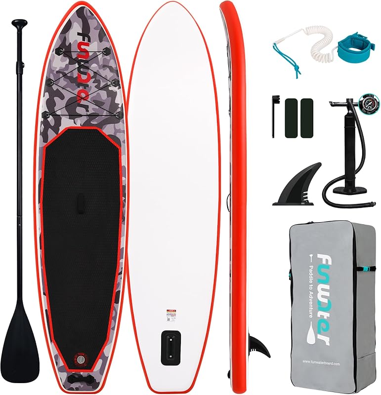 10’6” Inflatable Paddle Board – Ultra-Light, Eco-Inspired SUP with Kayak Seat & Full Accessories