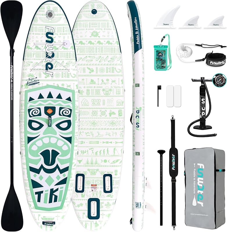 10’6” Inflatable Paddle Board – Ultra-Light, Eco-Inspired SUP with Kayak Seat & Full Accessories