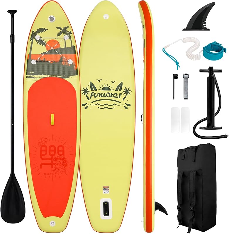 10’6” Inflatable Paddle Board – Ultra-Light, Eco-Inspired SUP with Kayak Seat & Full Accessories