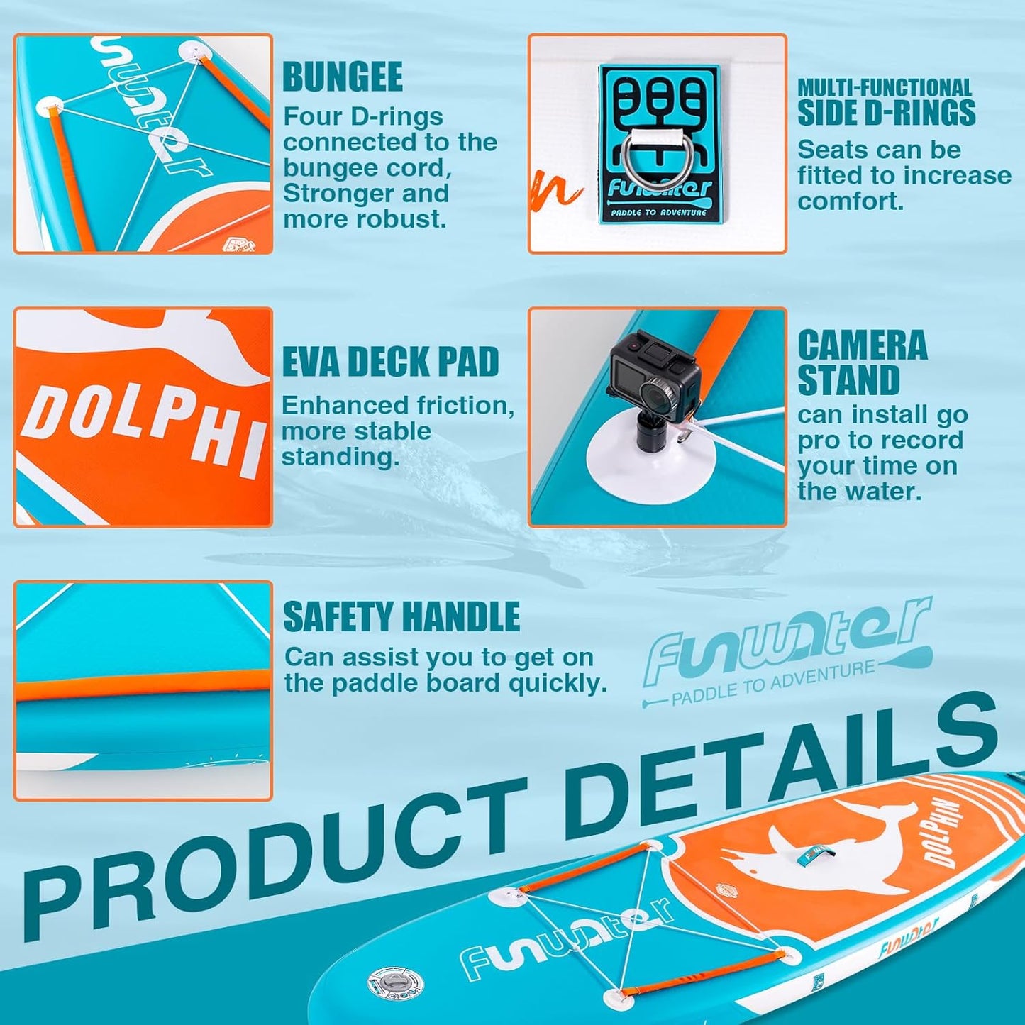 10’6” Inflatable Paddle Board – Ultra-Light, Eco-Inspired SUP with Kayak Seat & Full Accessories