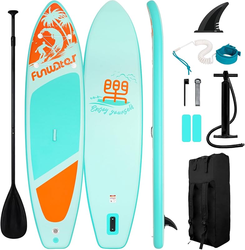 10’6” Inflatable Paddle Board – Ultra-Light, Eco-Inspired SUP with Kayak Seat & Full Accessories