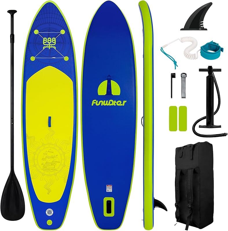 10’6” Inflatable Paddle Board – Ultra-Light, Eco-Inspired SUP with Kayak Seat & Full Accessories